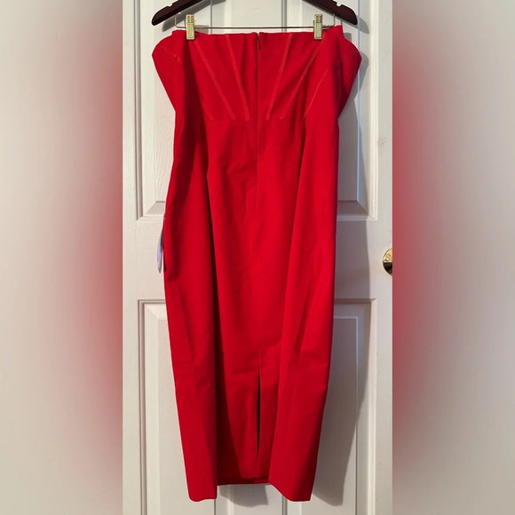DRESS THE POPULATION Anthropologie Red Convertible Bustier XXL Evening Cocktail - Picture 6 of 14